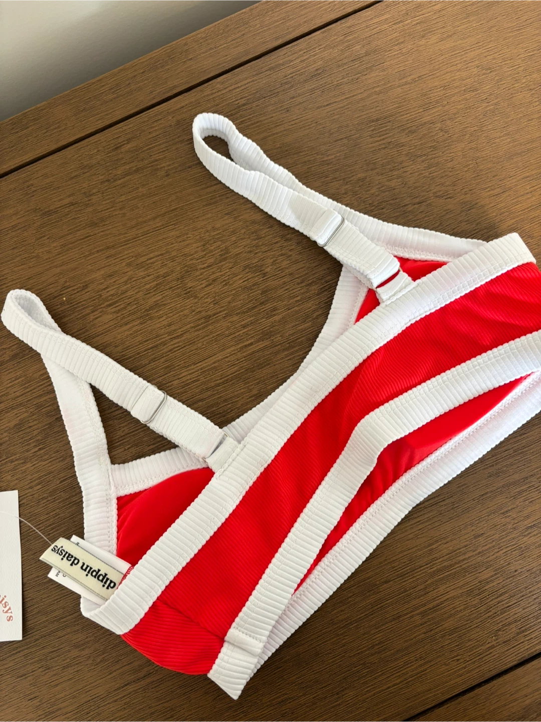 Dippin Daisys Red & White Striped Bikini Top - photo 3
