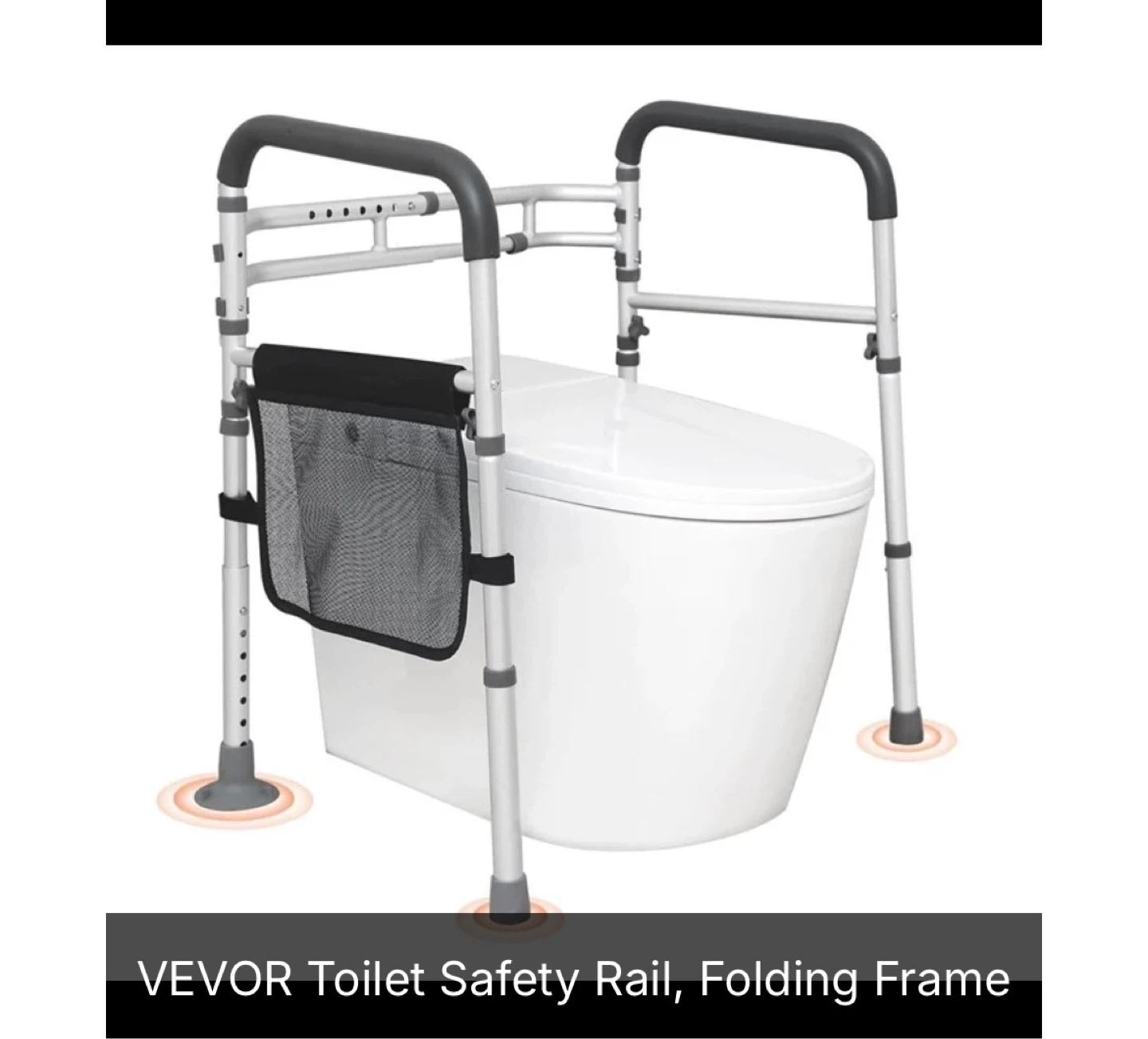 VEVOR Toilet Safety Rail, Folding Frame