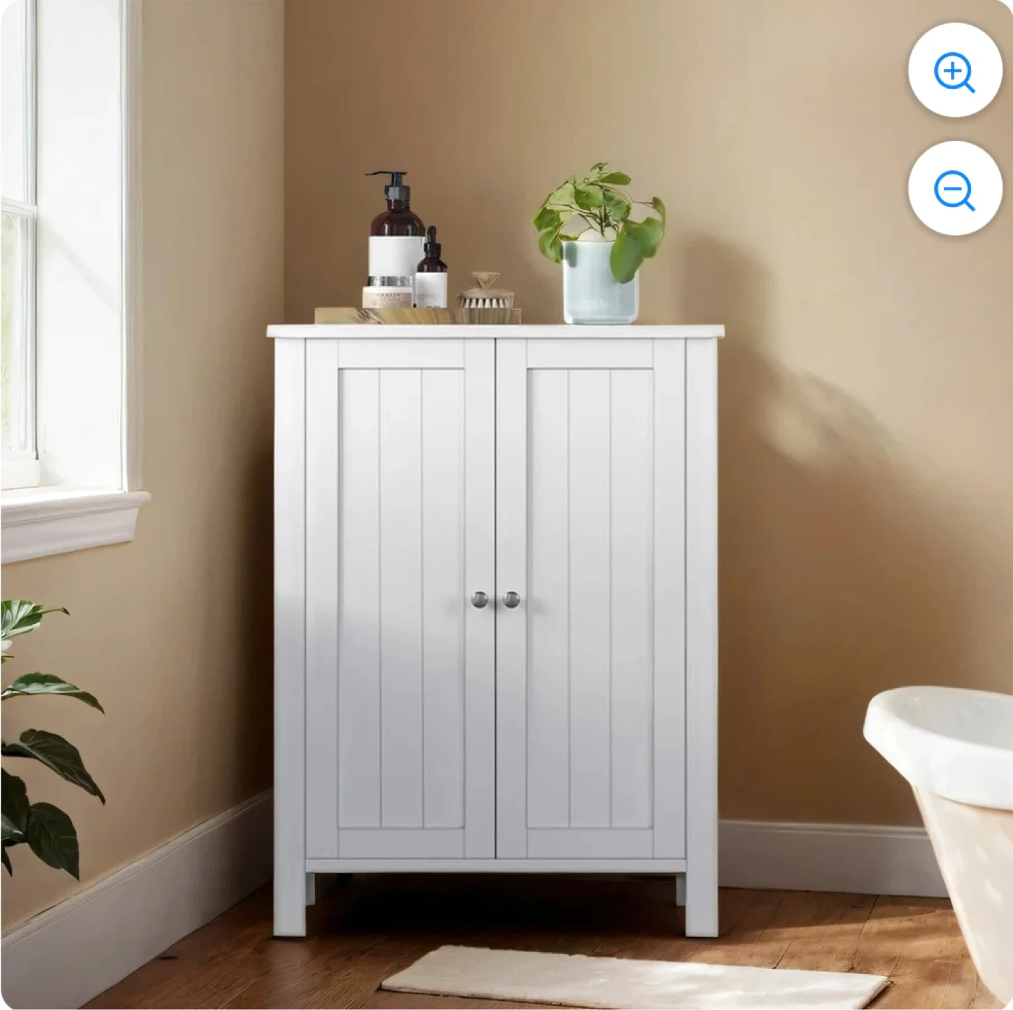 Brand new White Double Door Storage Cabinet - photo 2