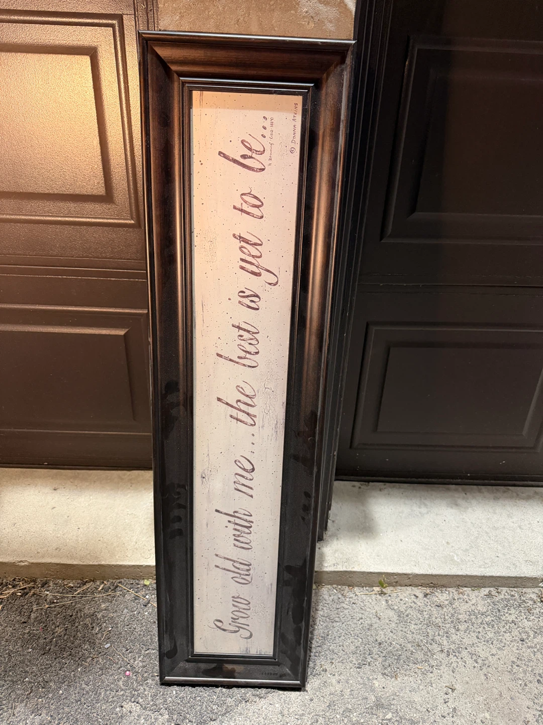 Framed Wall Art - Grow Old With Me