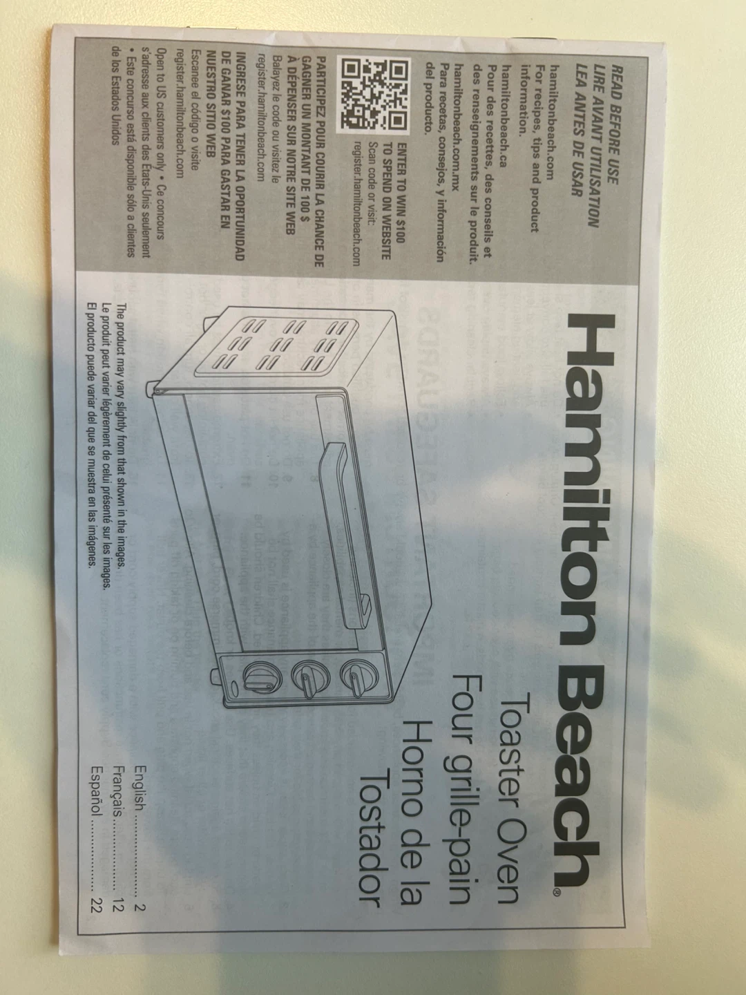 Hamilton Beach Toaster Oven - photo 3