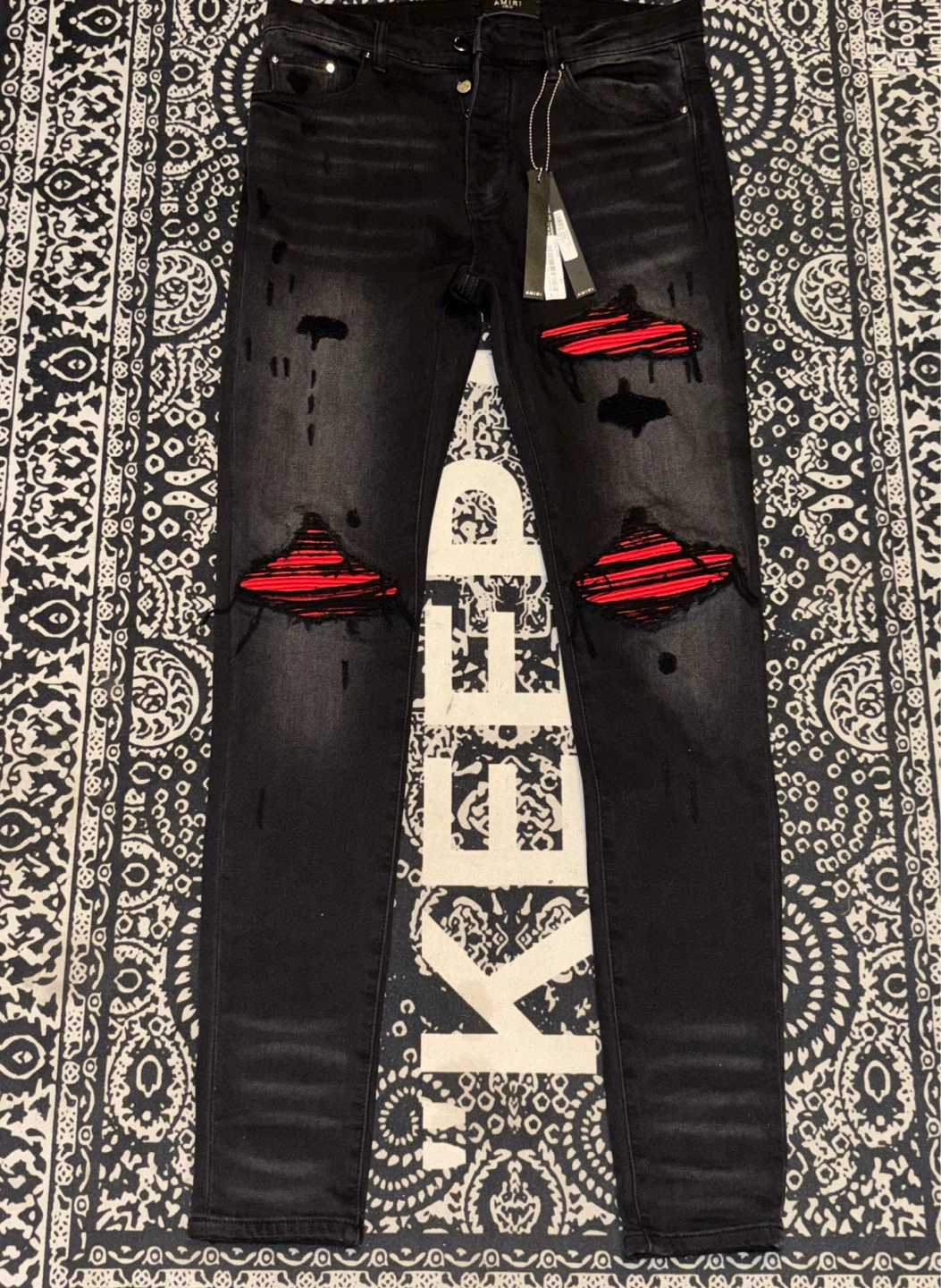 Amiri mx1 jeans ultrasuede