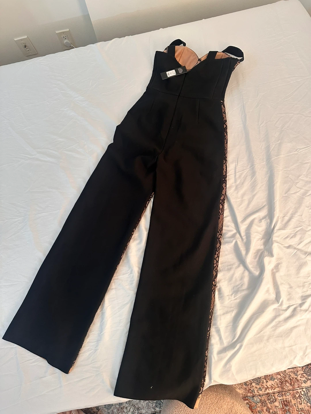 Brand new black and nude lace jumpsuit from Fashion Nova - photo 5