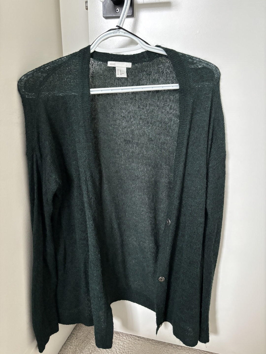 H&M Green Cardigan