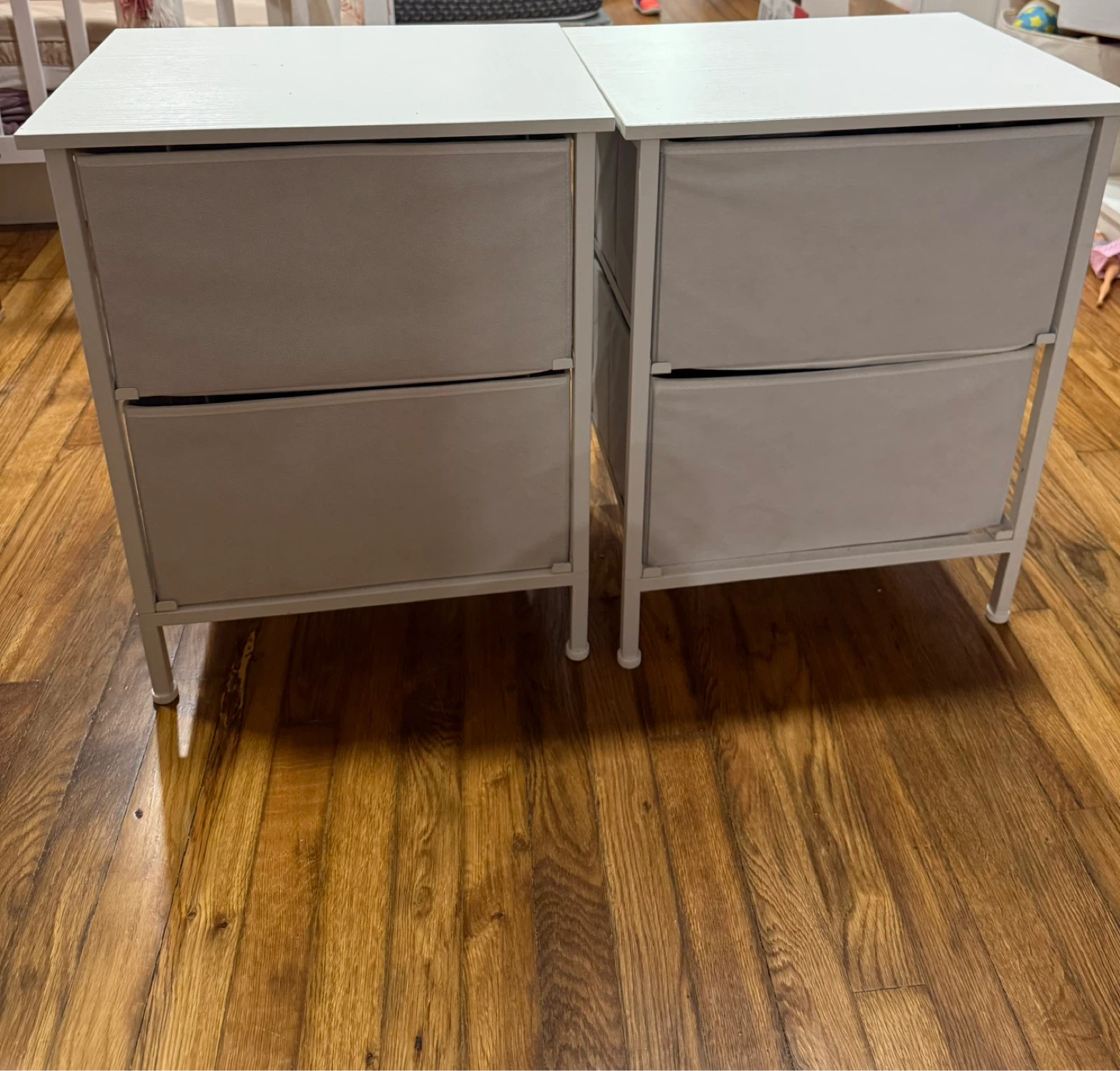 White 2-Drawer Storage Chest (Set of 2) - photo 3