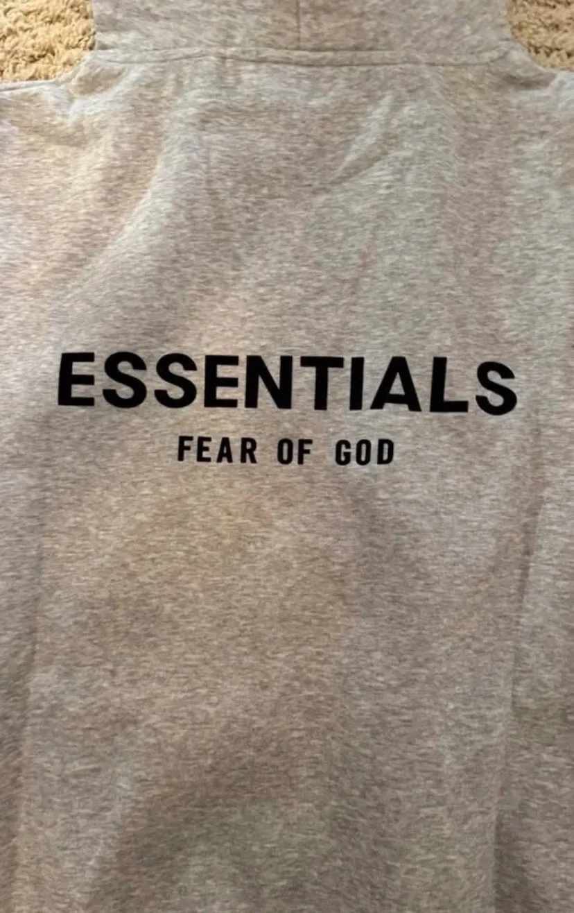ESSENTIALS Fear of God Grey Hoodie - photo 2