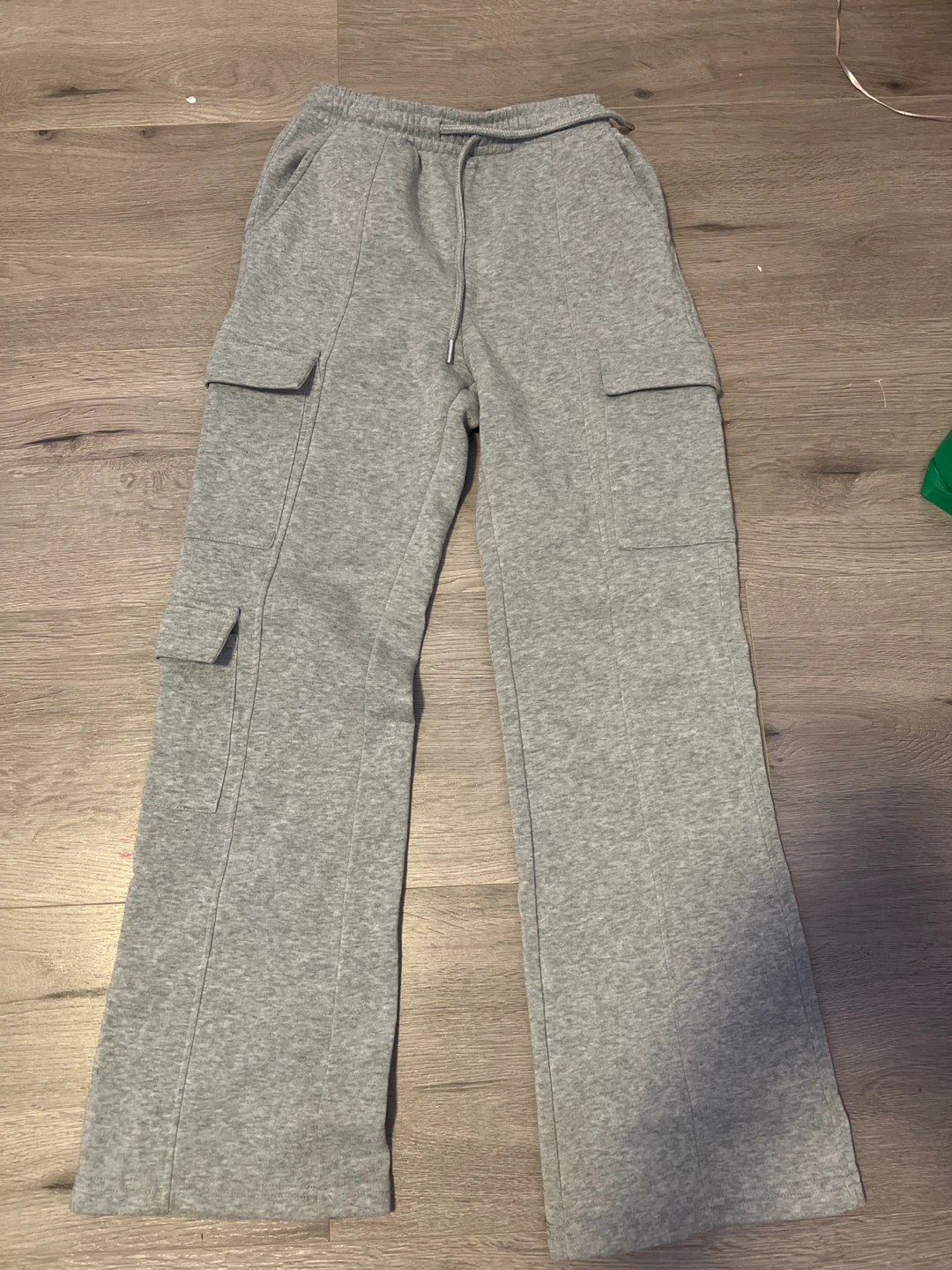Grey Cargo Sweatpants