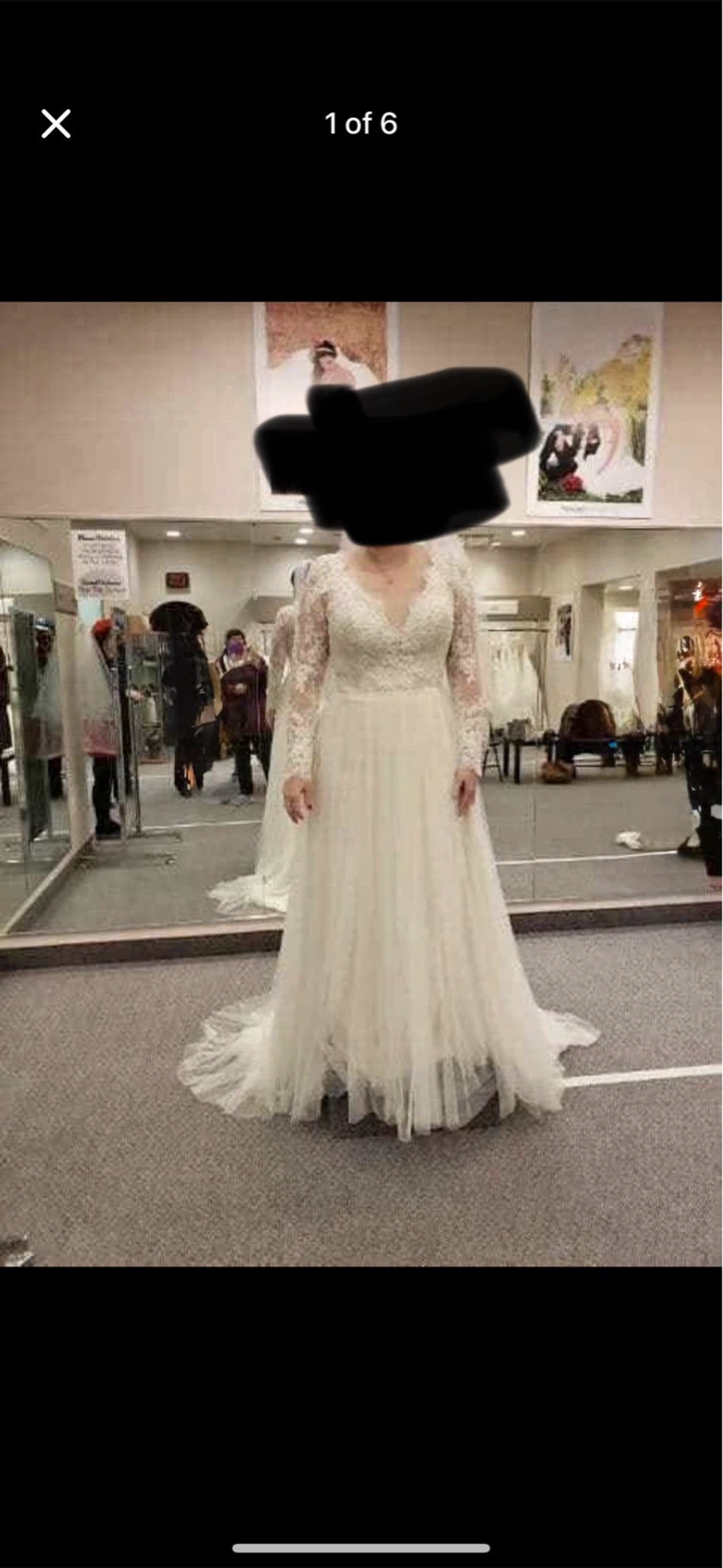 Wedding Dress with Lace Sleeves