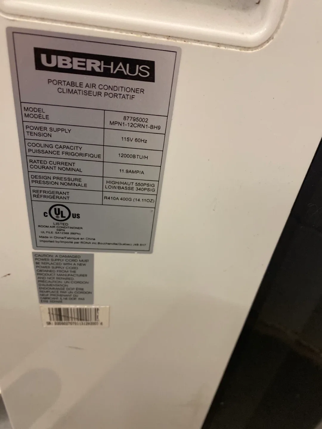 Portable Air Conditioner 12000 BTU - photo 3