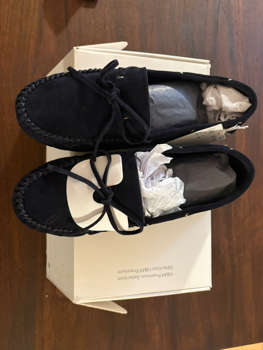 H&M Navy Suede Loafers Size 9/40