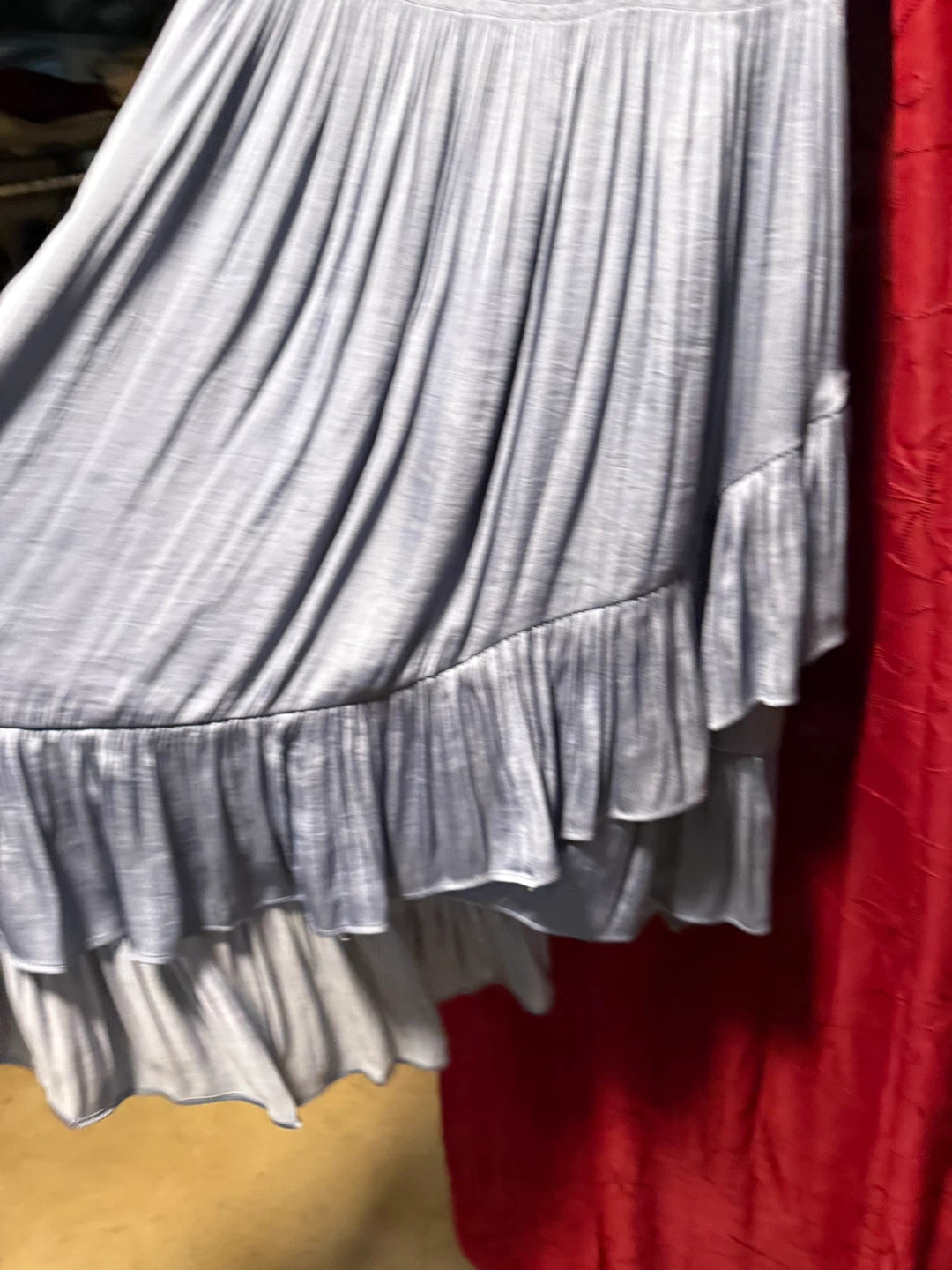 Banana Republic Blue Ruffle Dress Size 8 - photo 4
