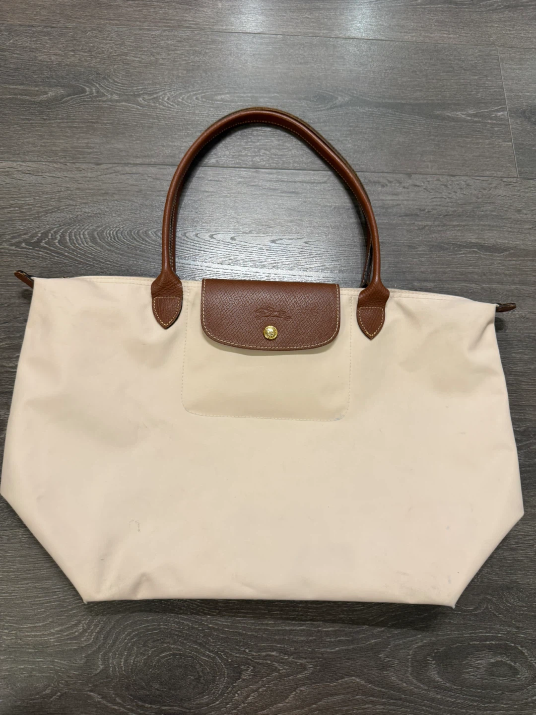 Longchamp Le Pliage Tote Bag beige large