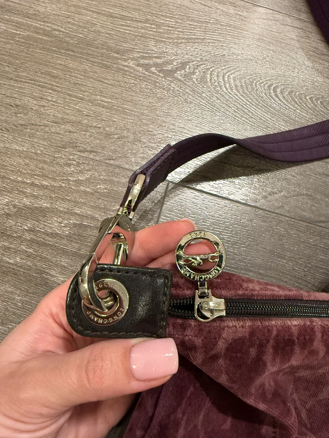 Longchamp Velvet Leopard Print Tote Bag medium - photo 3