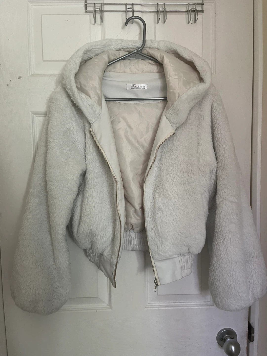 White Teddy Fleece Jacket