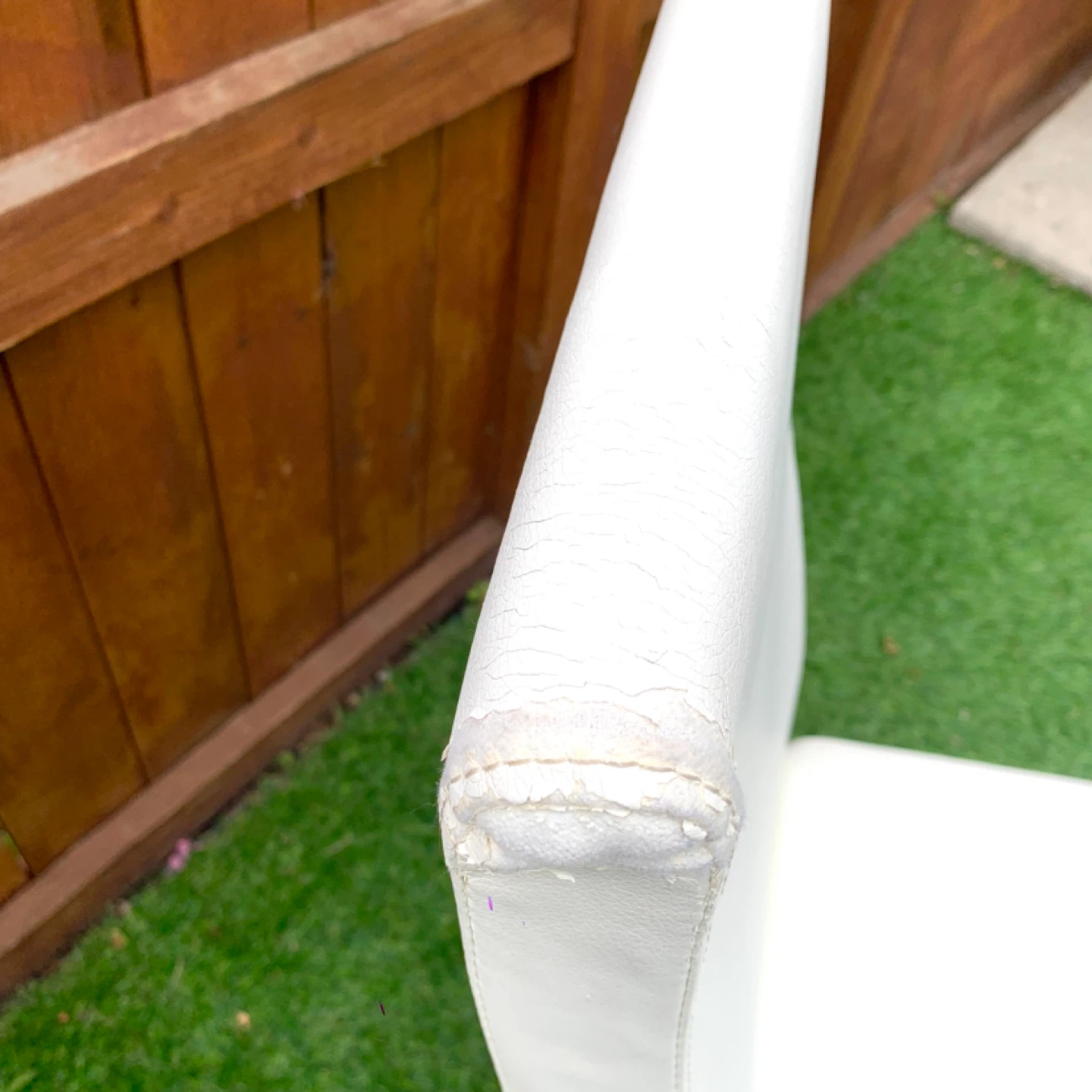 Dining Chair Faux Leather Chair Modern Chair Furniture White - photo 5