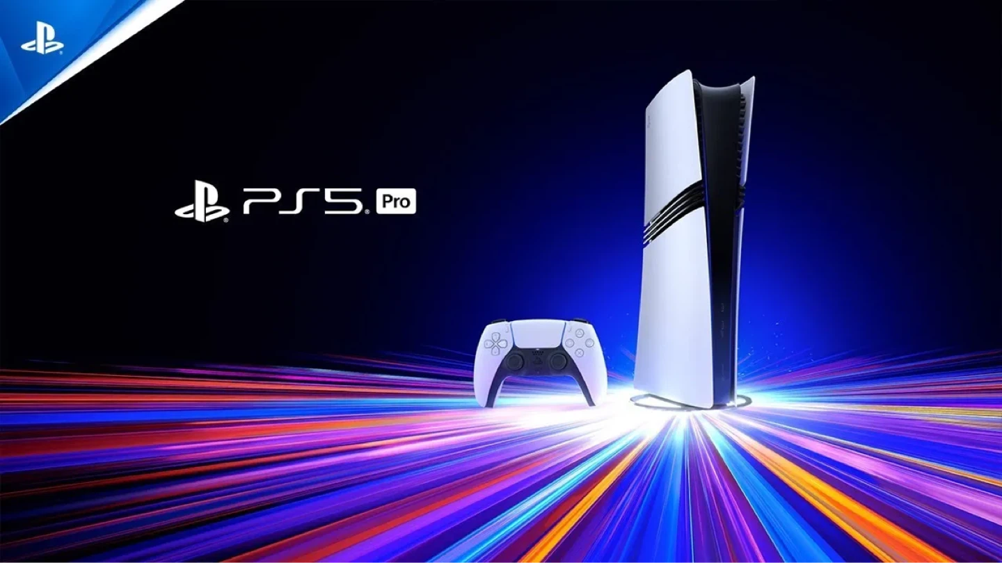 PlayStation 5 with 2 controllers