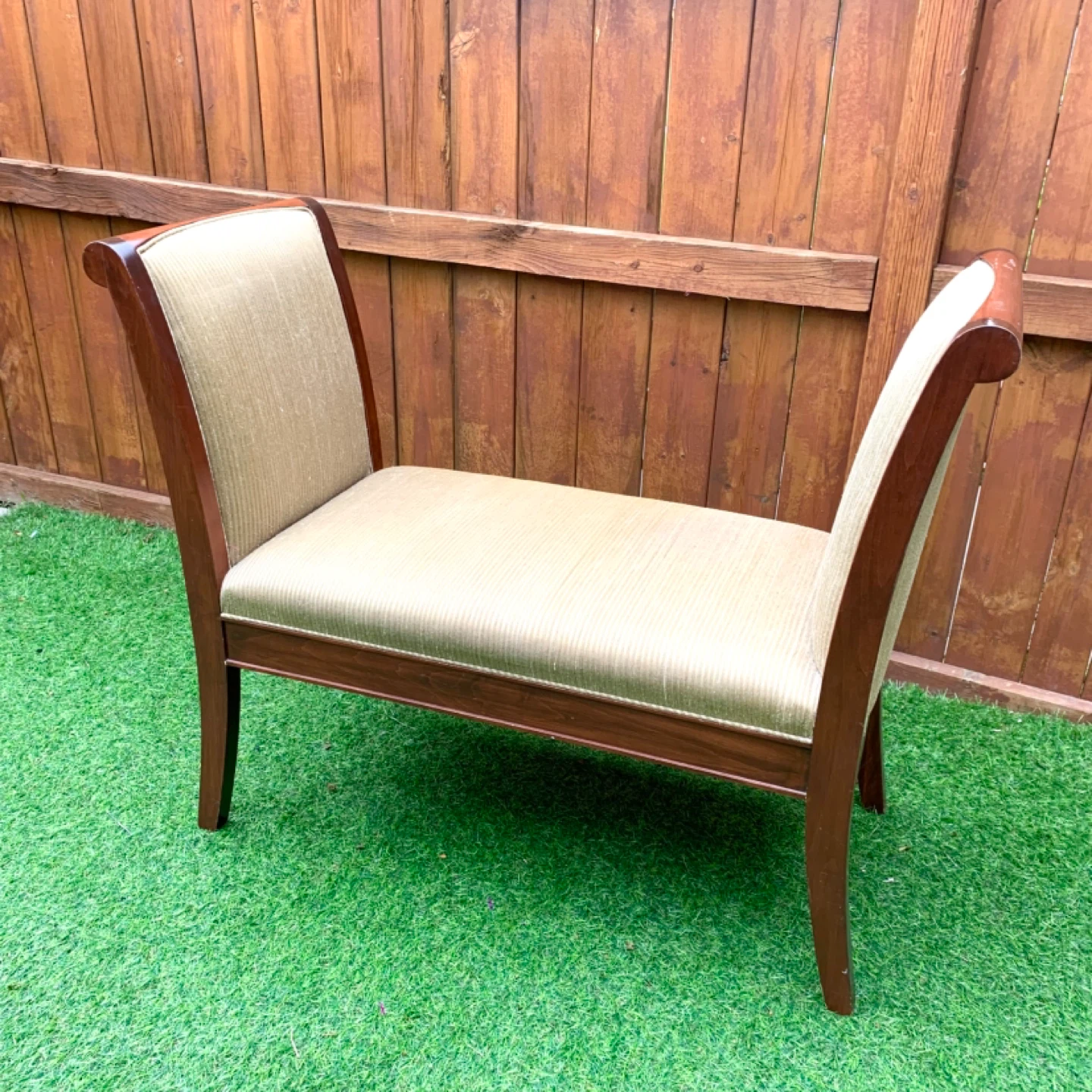 Accent Bench Entryway Bench Upholstered Bench Wood Furniture - photo 2