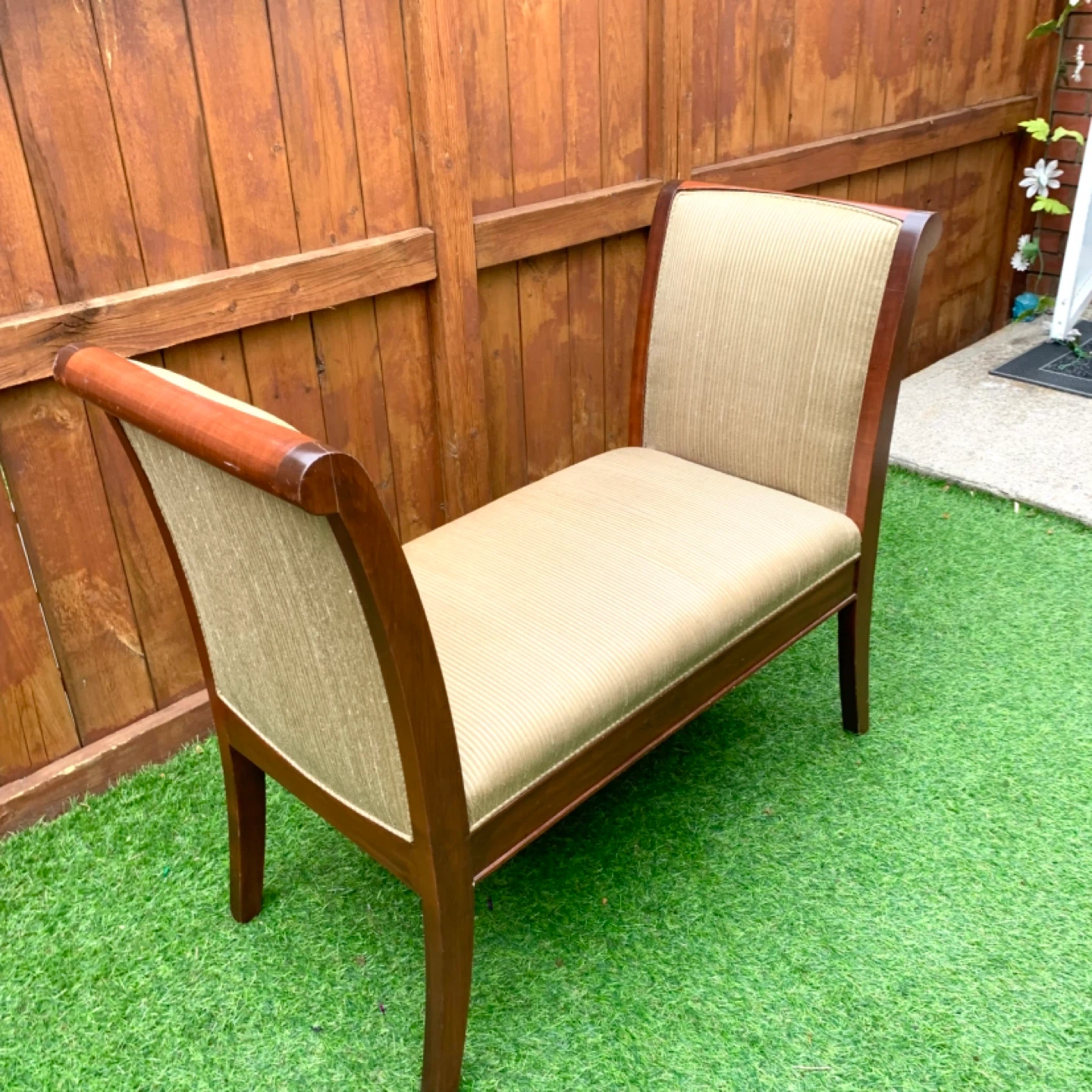 Accent Bench Entryway Bench Upholstered Bench Wood Furniture - photo 3