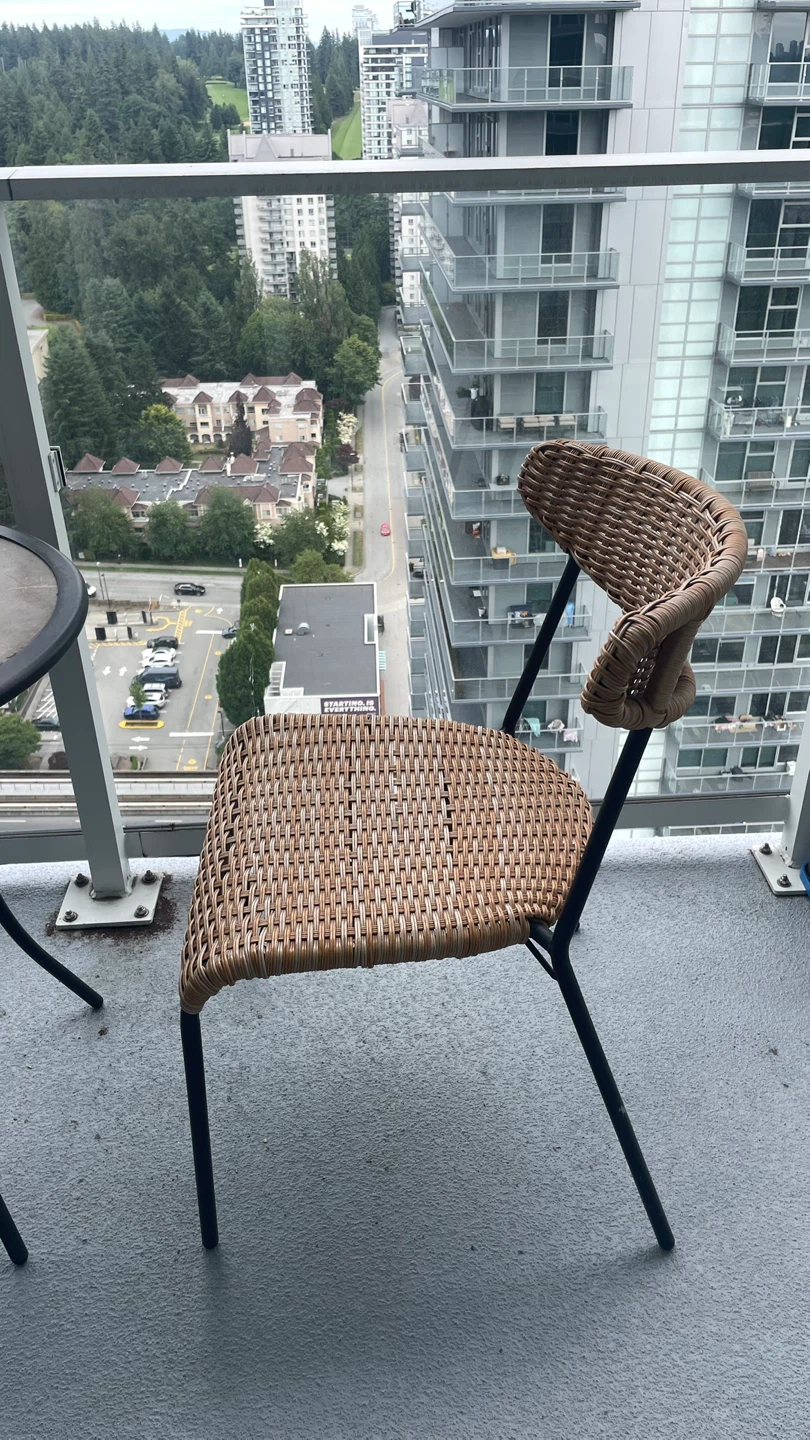 Wicker Balcony Set - 1 Table & 2 Chairs - photo 4
