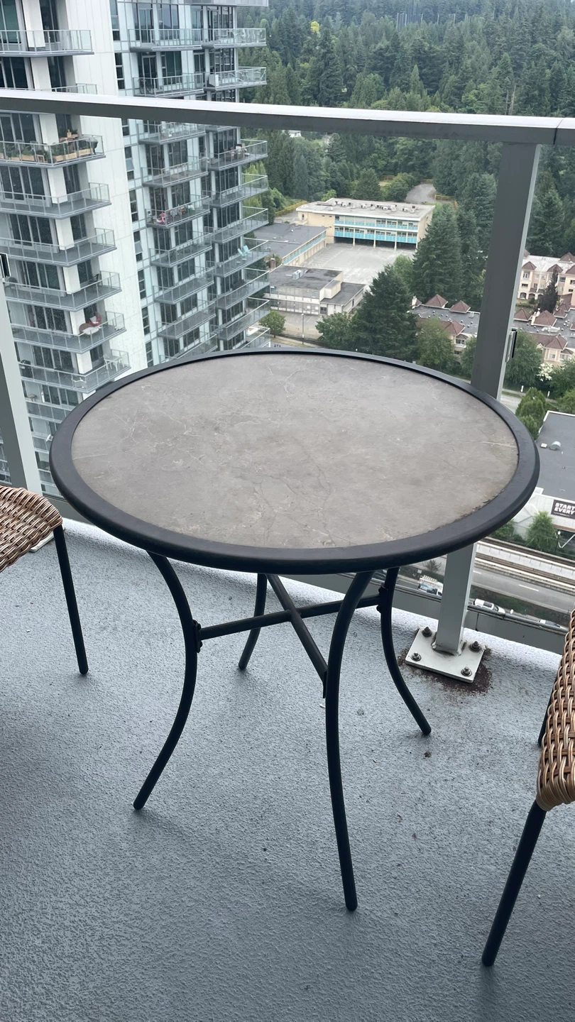 Wicker Balcony Set - 1 Table & 2 Chairs - photo 2