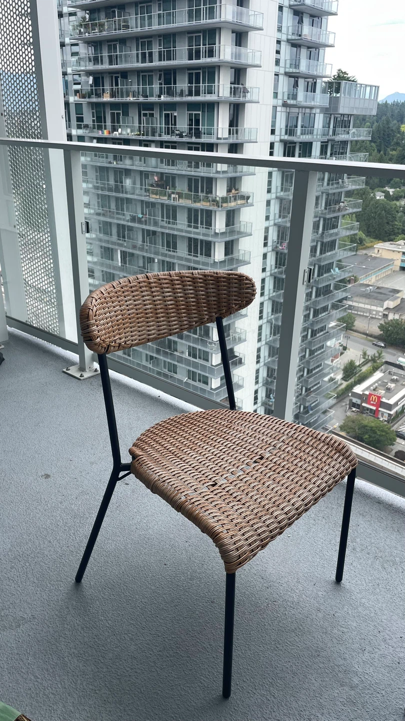 Wicker Balcony Set - 1 Table & 2 Chairs - photo 3