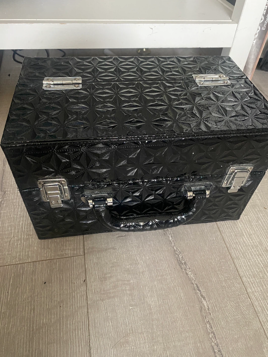 Black Makeup Train Case
