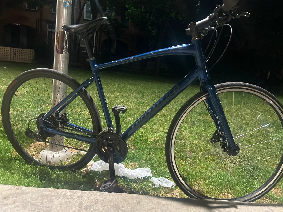 Specialized Blue Hybrid Bike