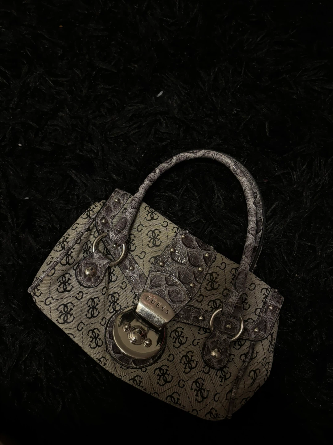 Guess Monogram Mini Handbag
