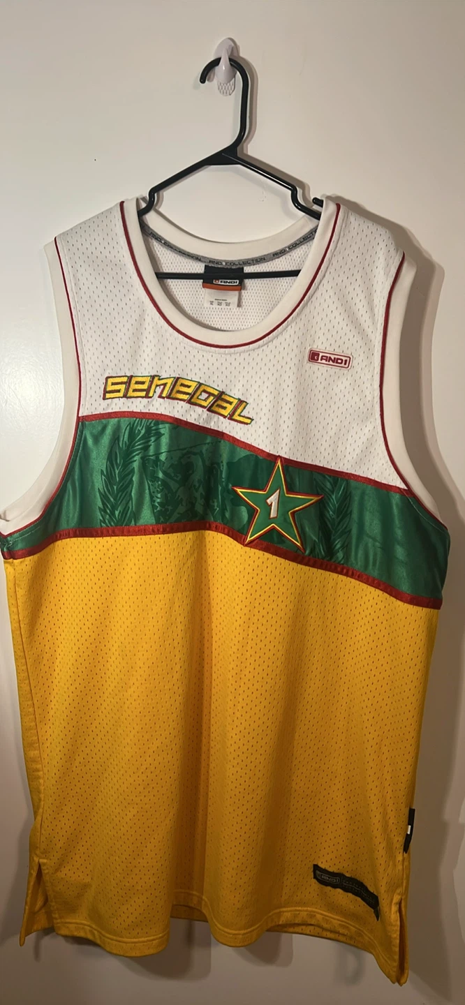 AND1 Senegal Basketball Jersey Size XL