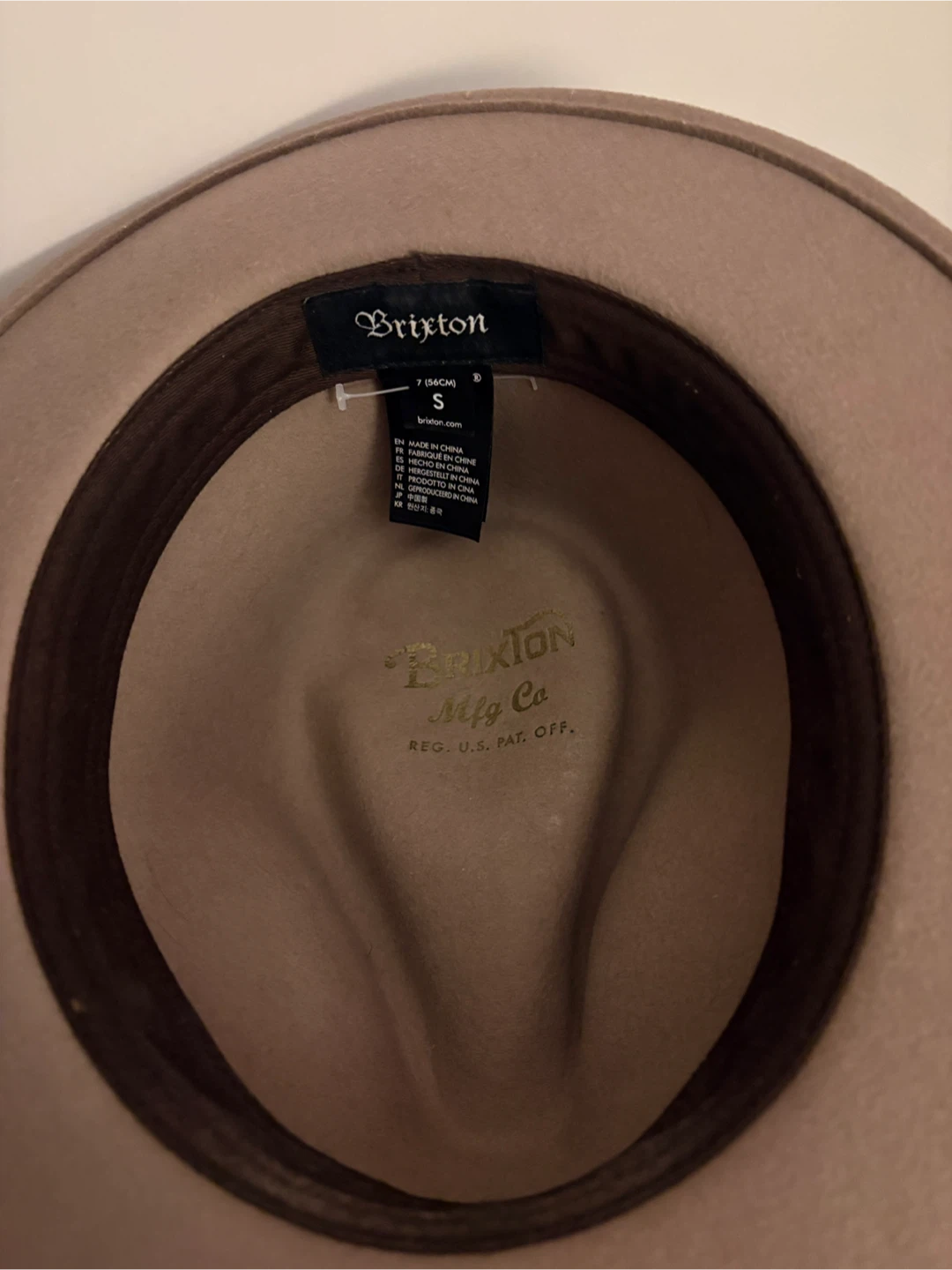 Brixton Fedora Hat Size S - photo 4
