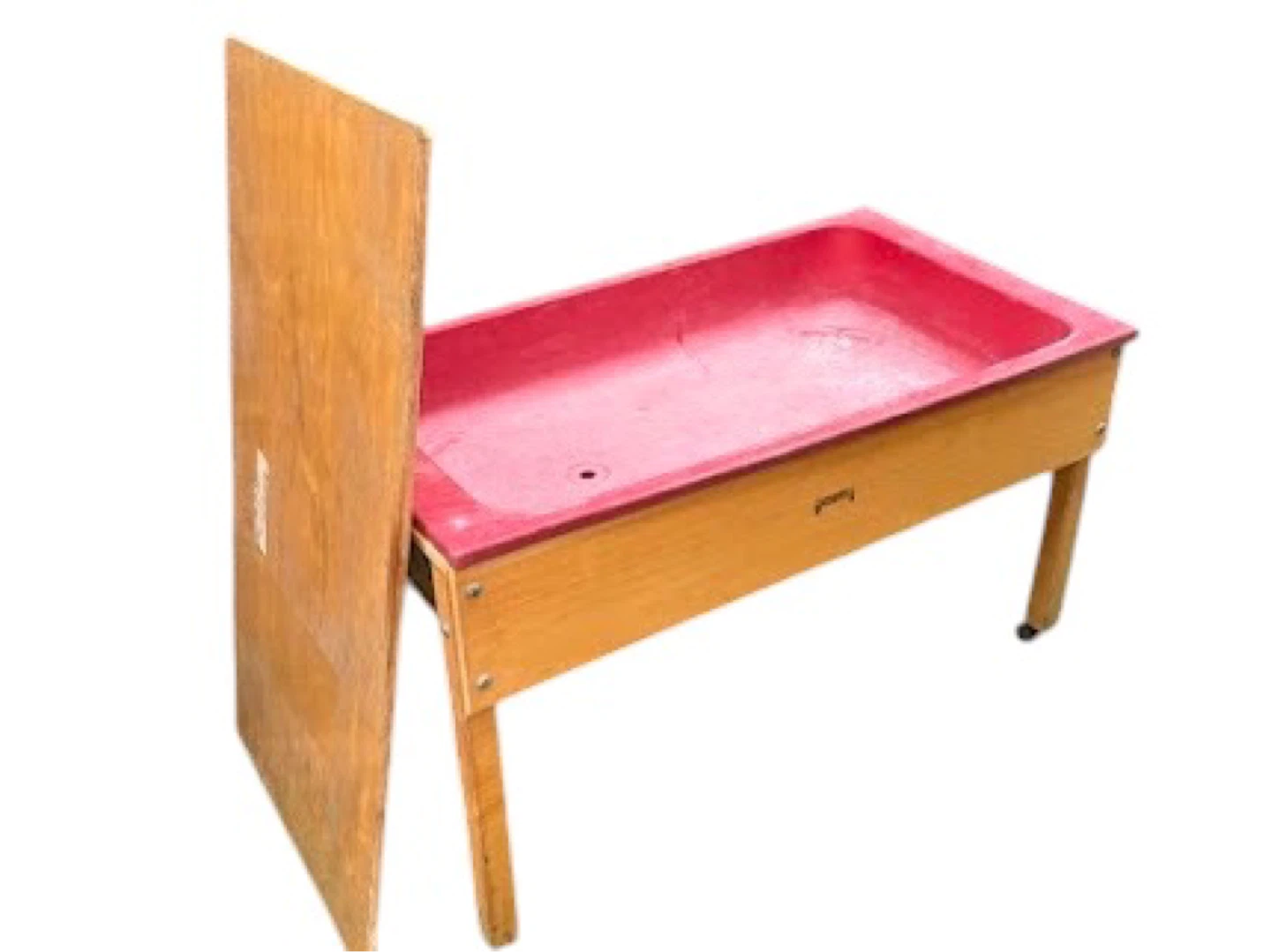 Vintage Wooden Sensory kids play Box with Lid