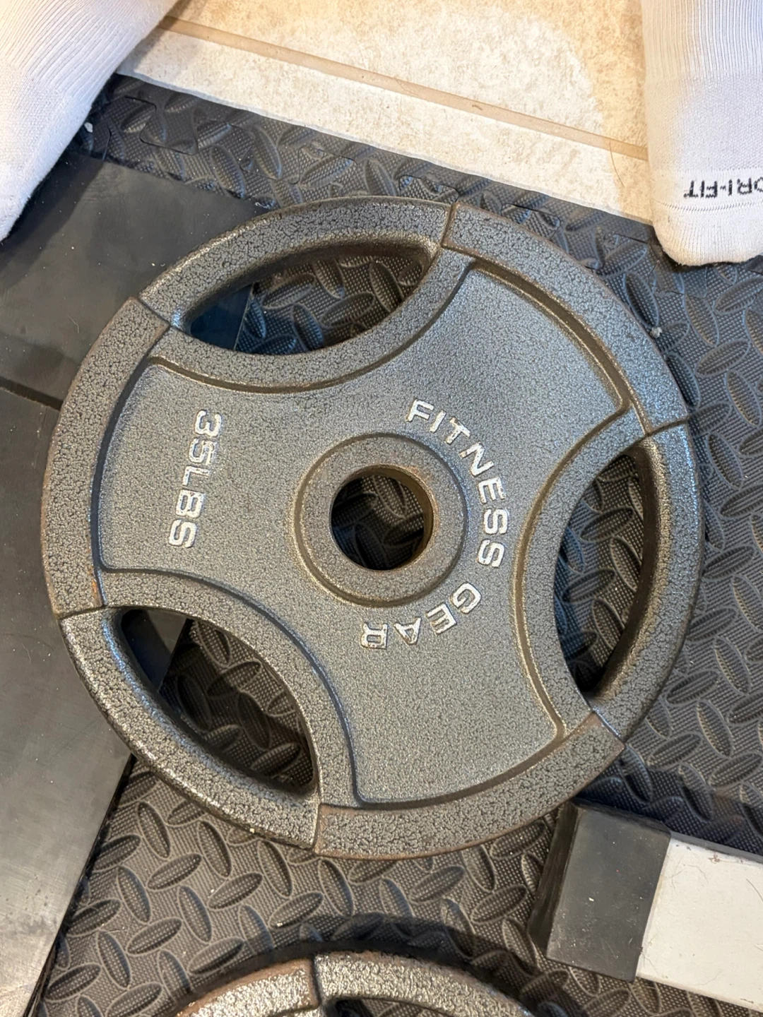Fitness Gear Weight Plates - 35 LBS 1set of 2