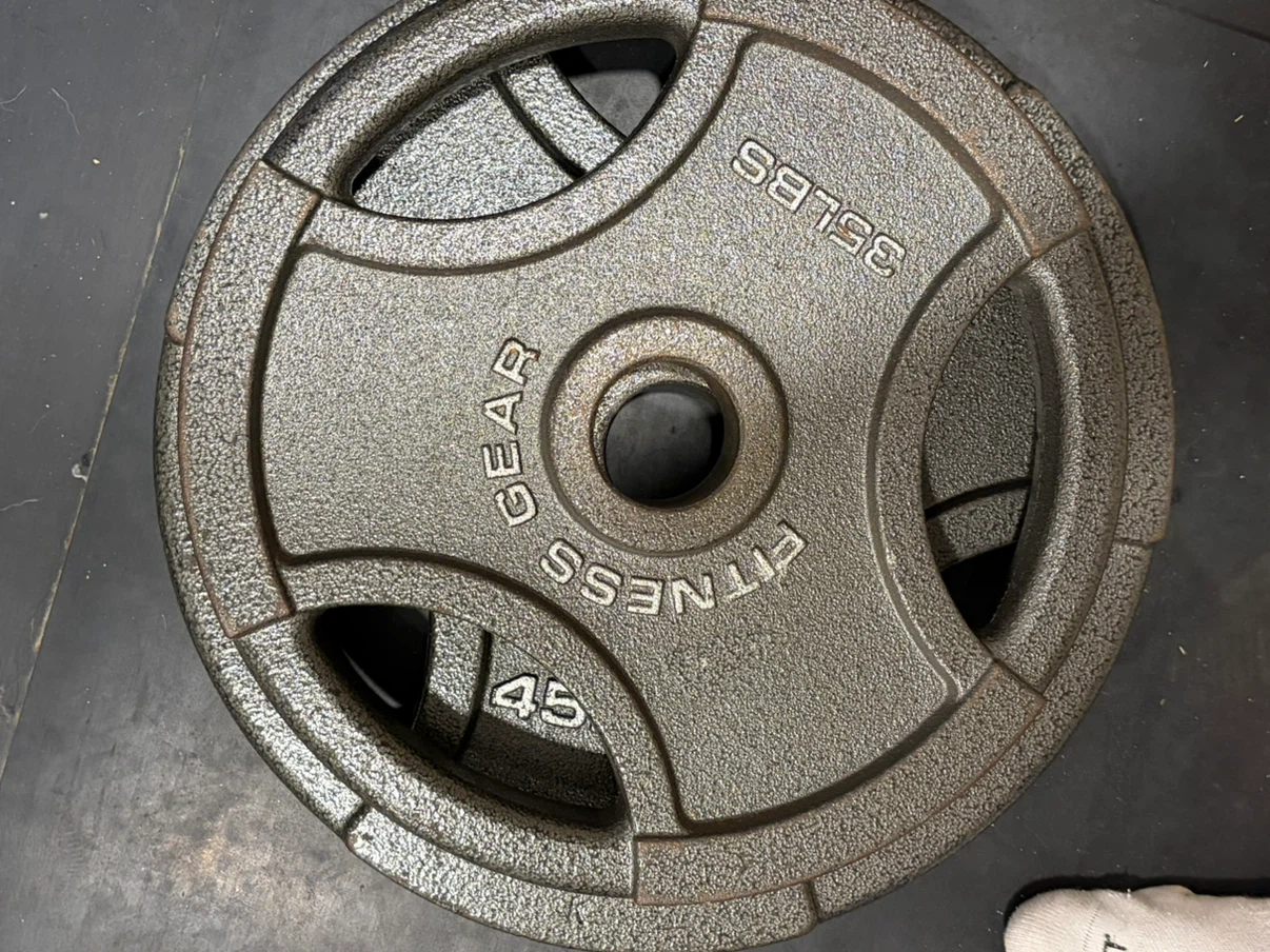 Fitness Gear Weight Plates - 35 LBS 1set of 2 - photo 2