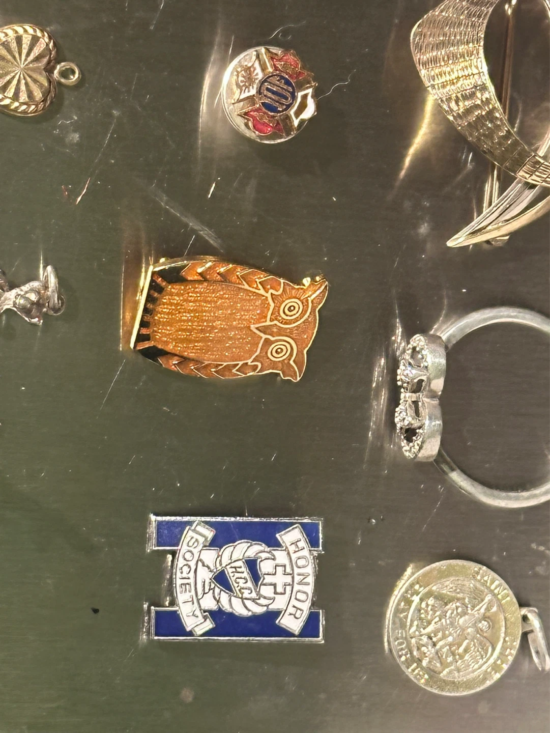 Vintage Sterling and gold charms pins pandora - photo 3