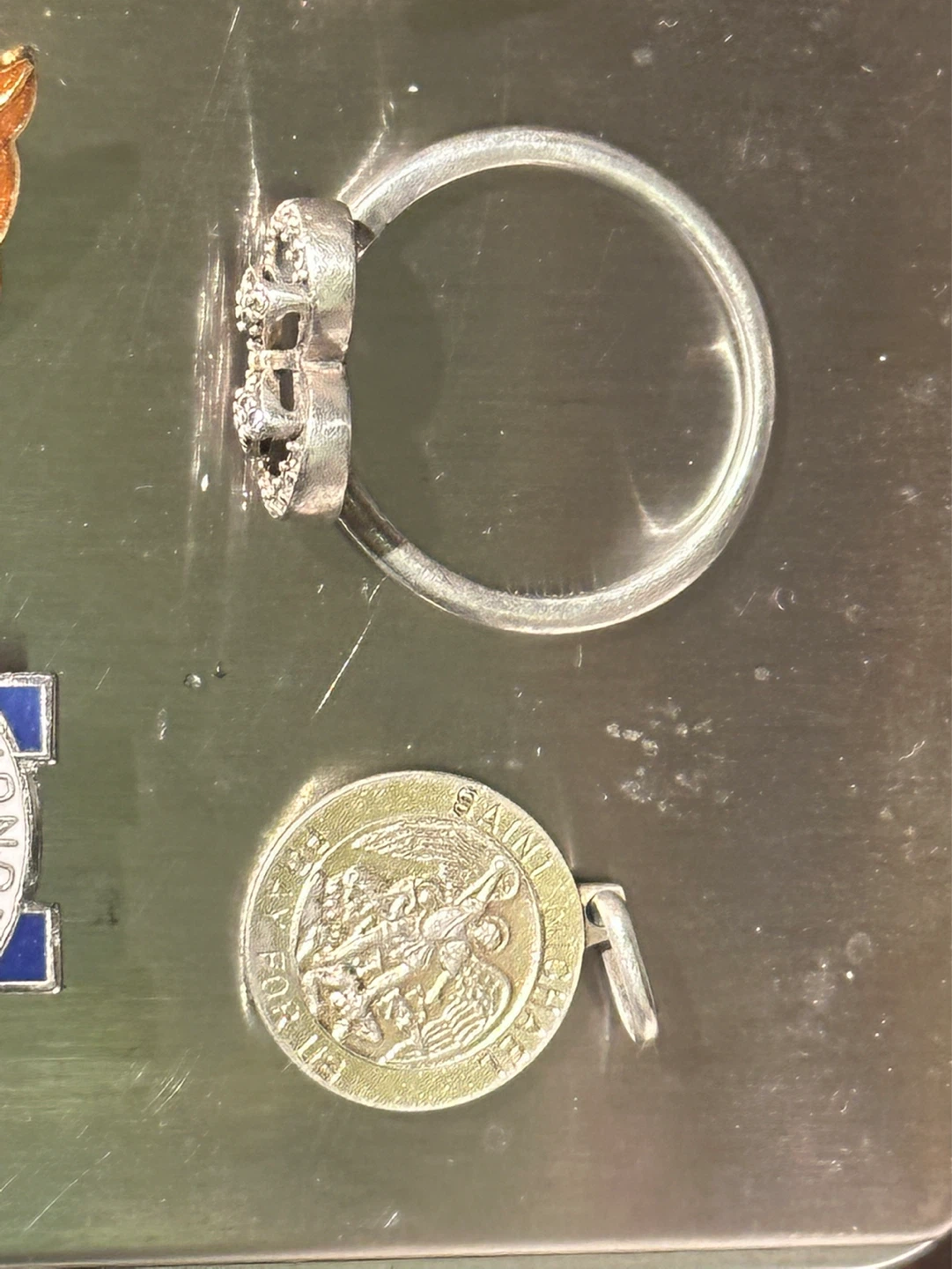 Vintage Sterling and gold charms pins pandora - photo 4