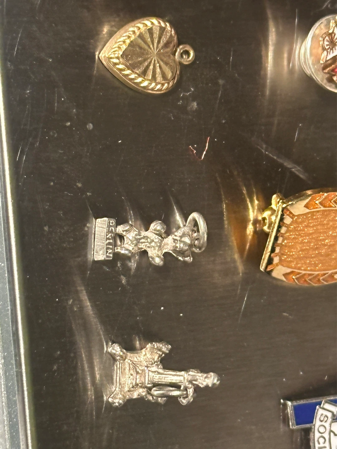 Vintage Sterling and gold charms pins pandora - photo 2