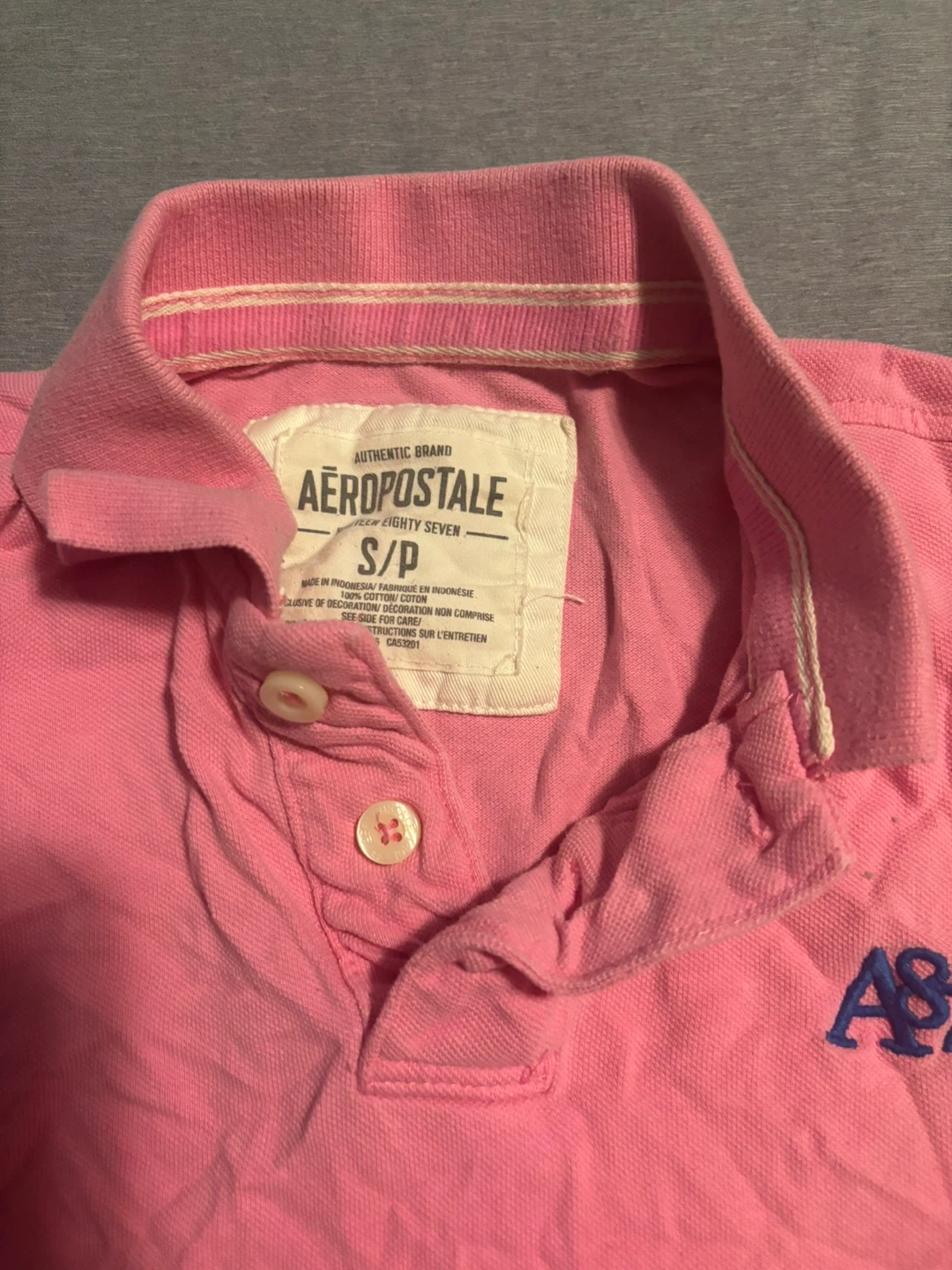 Aeropostale Pink Polo Shirt S/P - photo 2