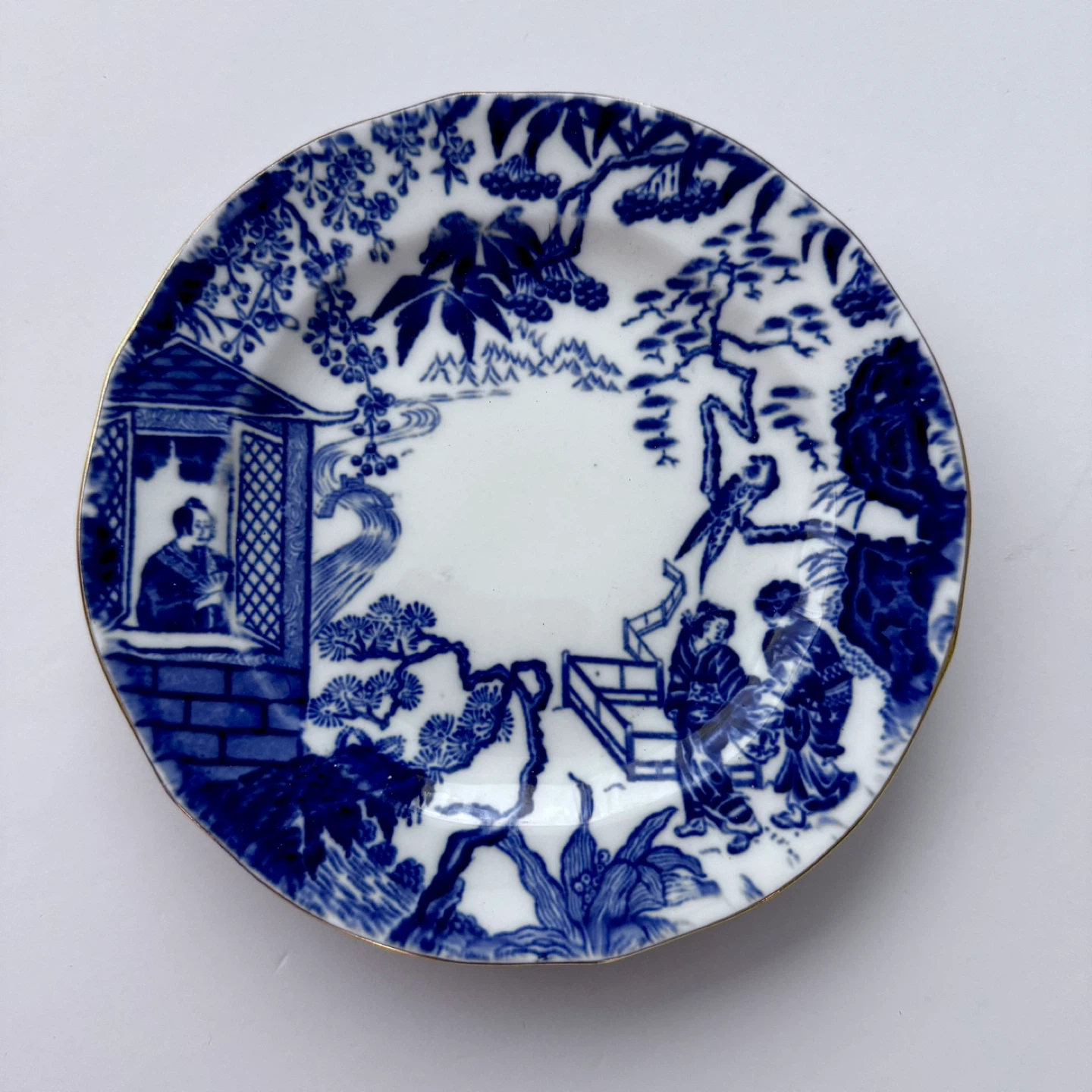 Pair Royal Crown Derby Mikado 6.25” plates