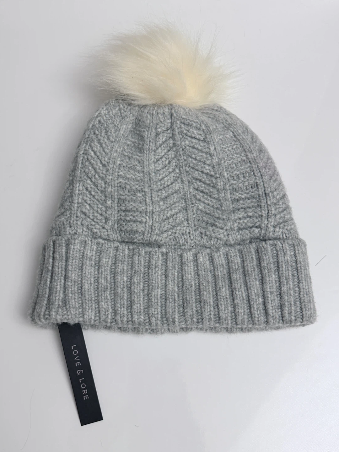 Love & Lore Fleece Lined Pom Beanie (Size OS)