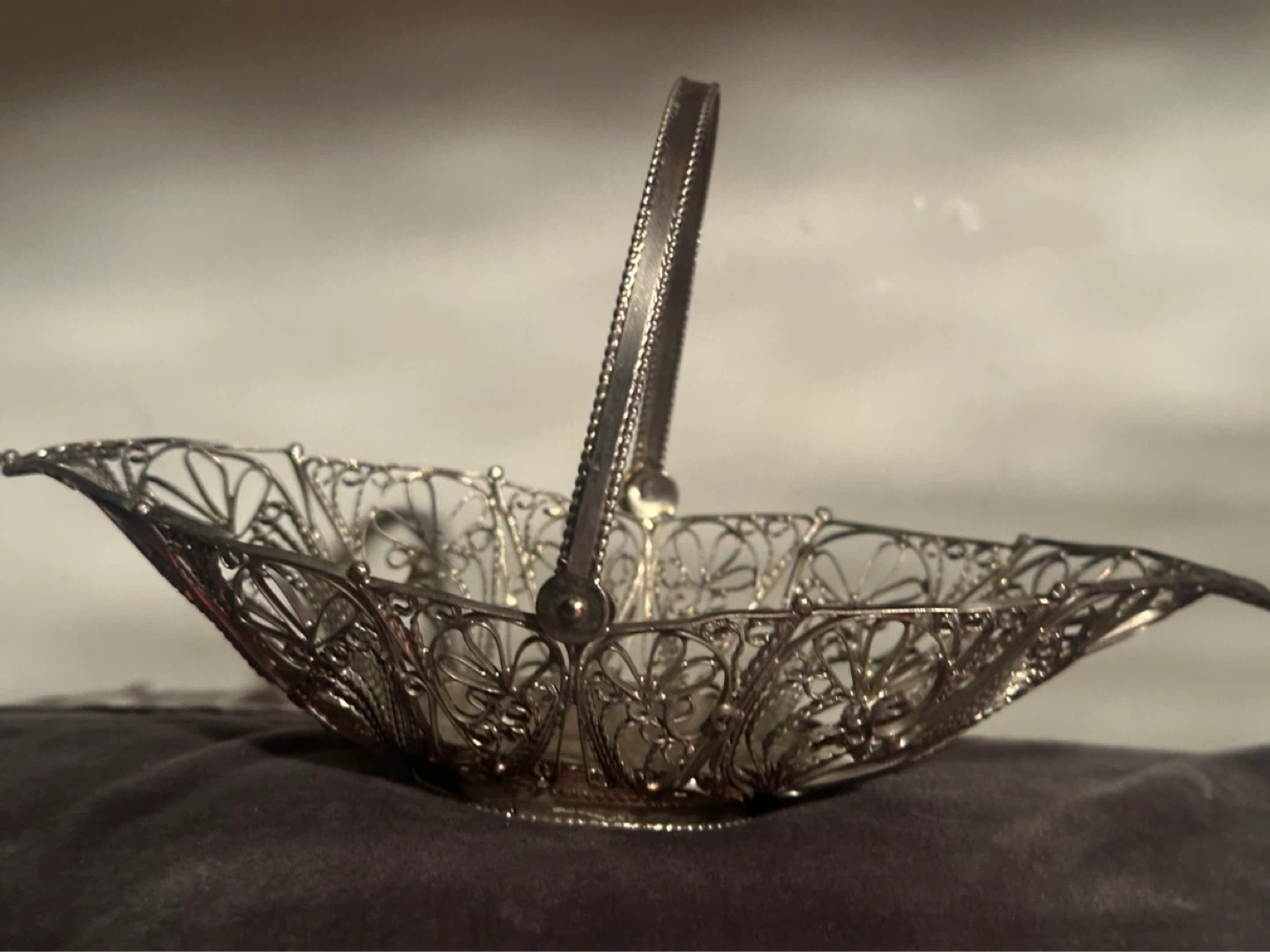 Soviet-era Filigree Baskets “ not silver “ - photo 3