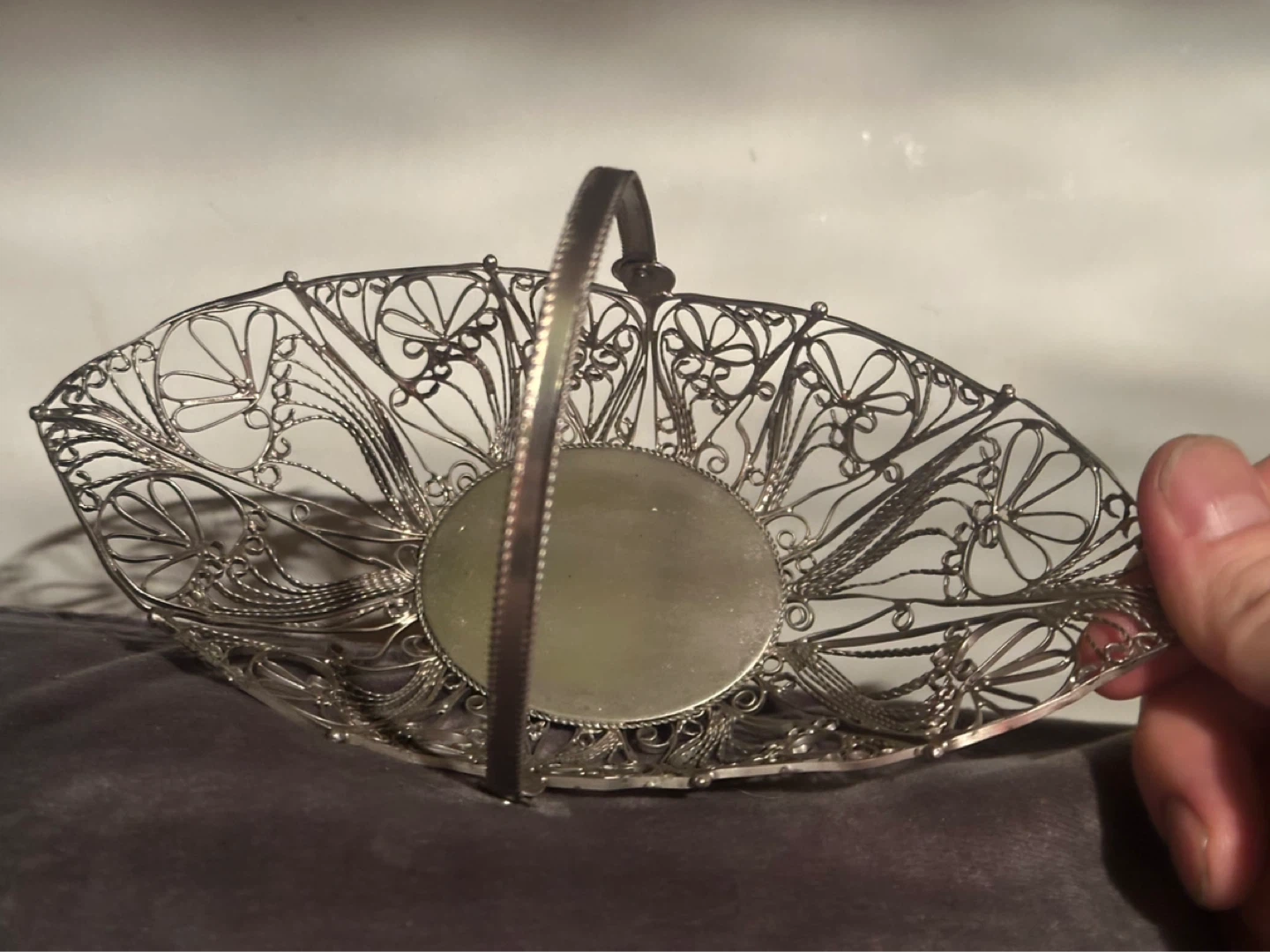 Soviet-era Filigree Baskets “ not silver “ - photo 4