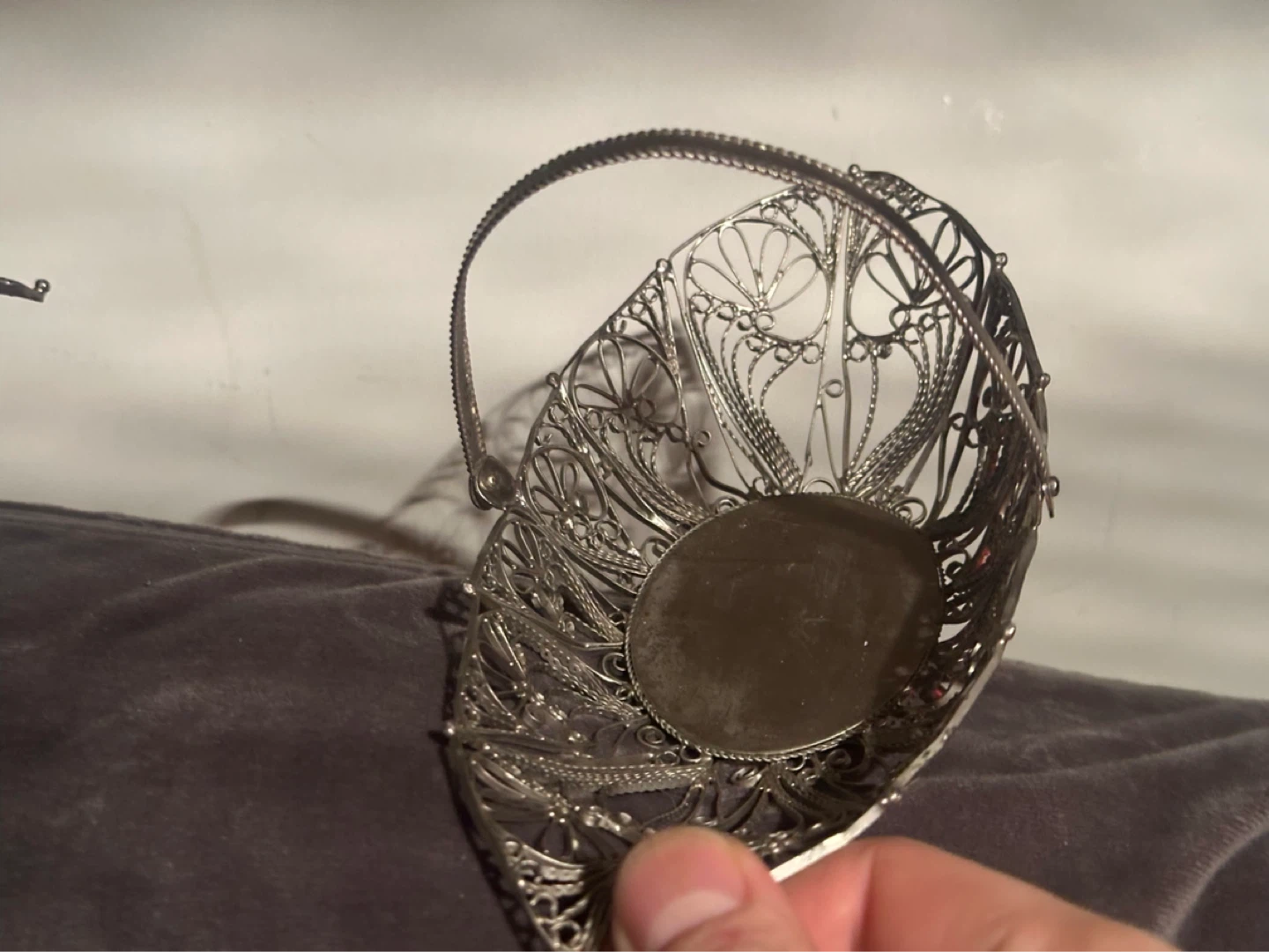 Soviet-era Filigree Baskets “ not silver “ - photo 5