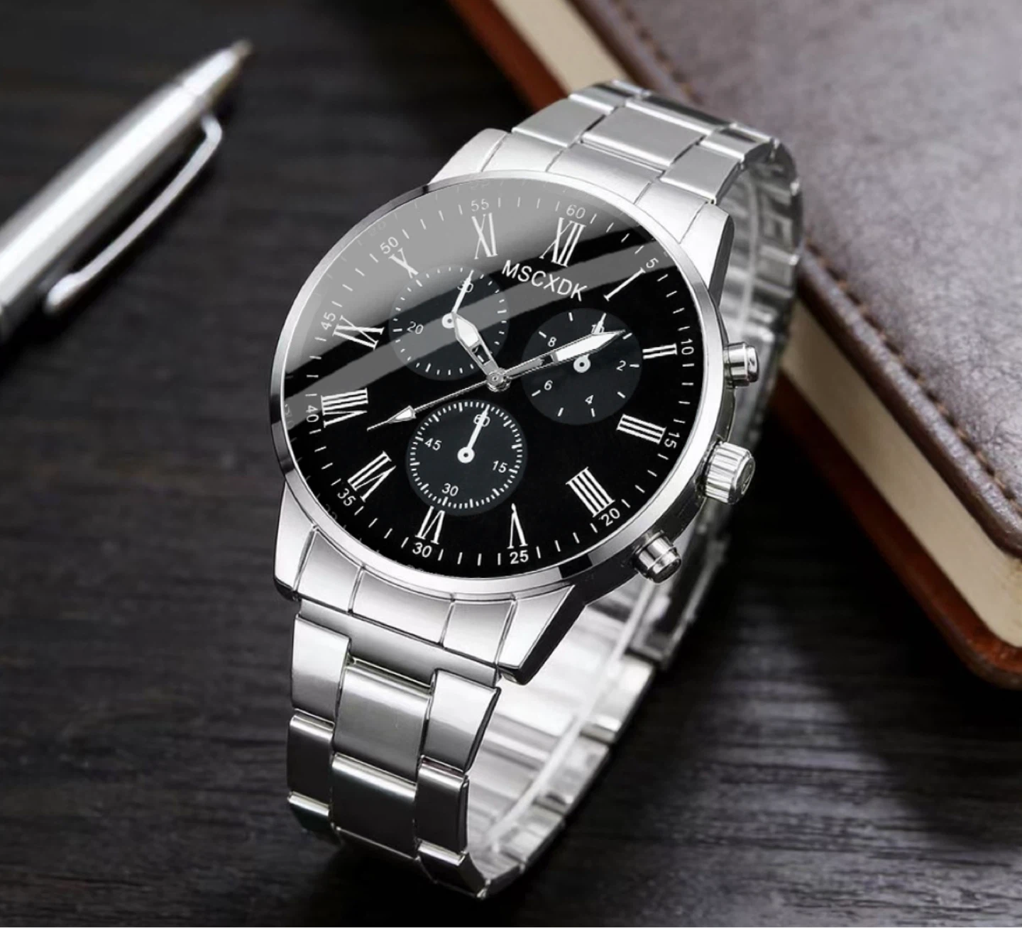 MSC X DK Men's Silver Tone Watch