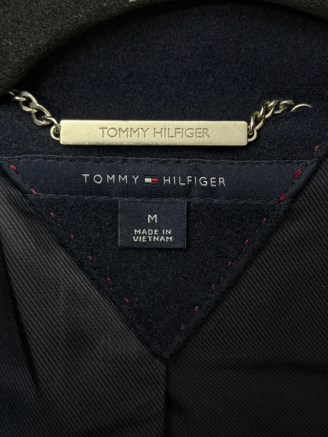 Tommy Hilfiger Navy Wool & Faux Fur Vest - Size Medium - photo 4