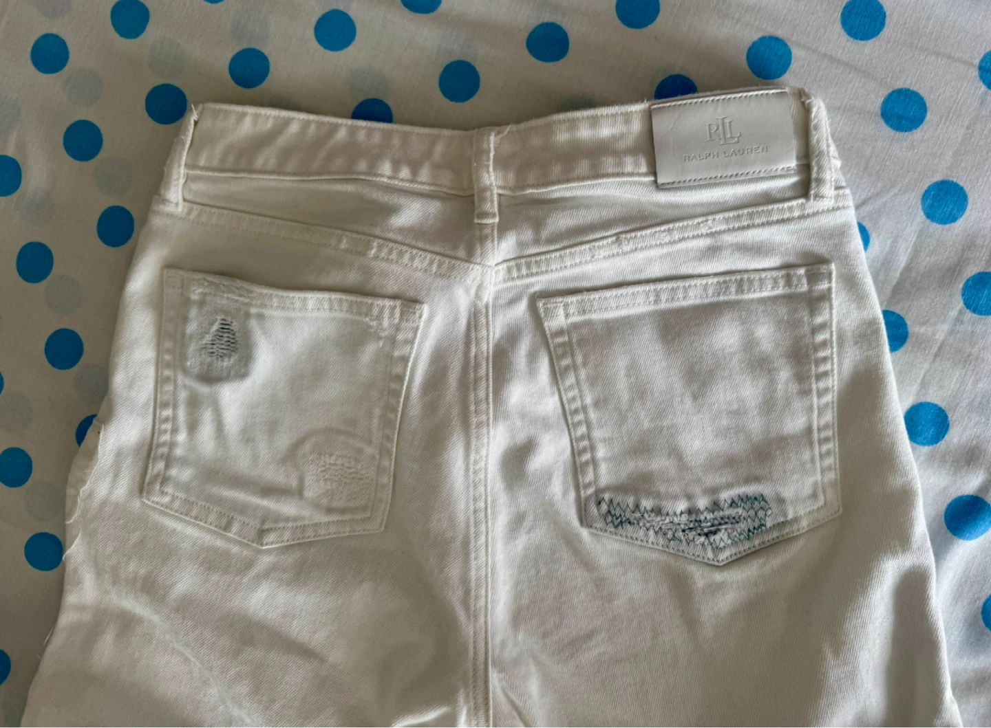 Ralph Lauren White Distressed Jeans - photo 2