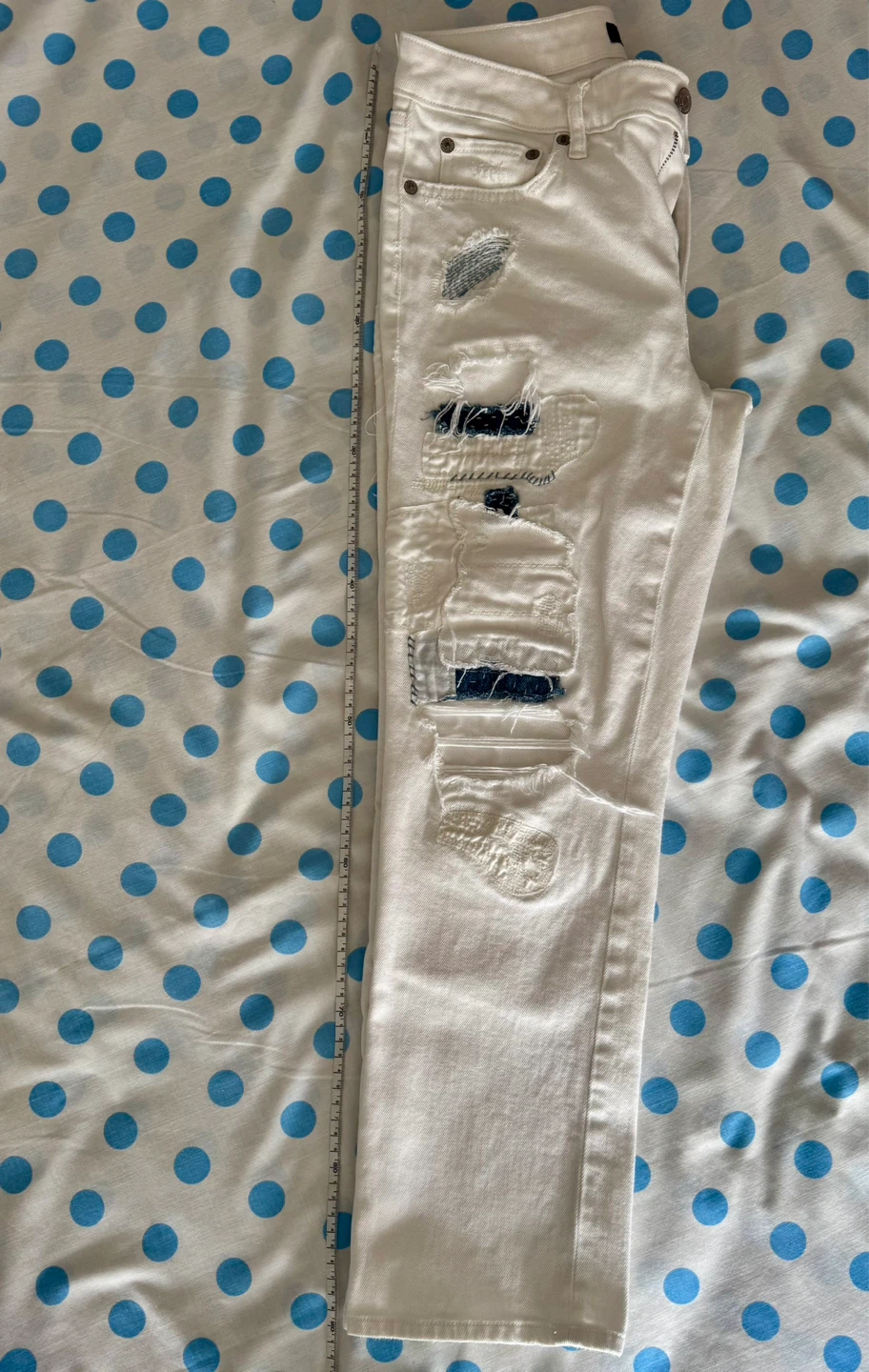 Ralph Lauren White Distressed Jeans - photo 4