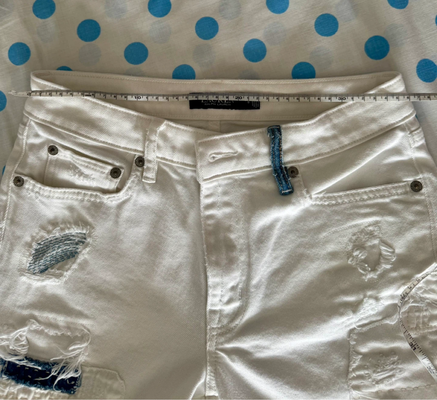Ralph Lauren White Distressed Jeans - photo 5