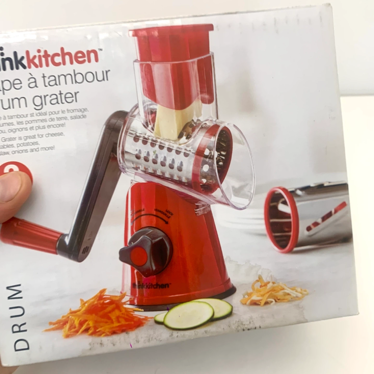 Drum Grater Rotary Grater Cheese Grater Kitchen Tool New - photo 2