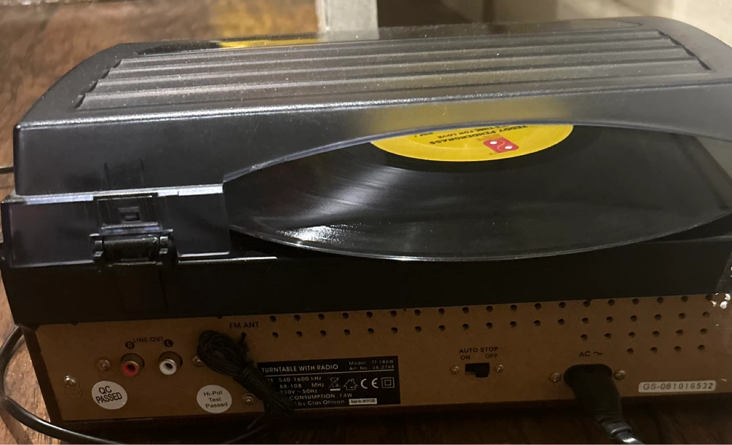 Record Player Turntable Radio System - photo 4