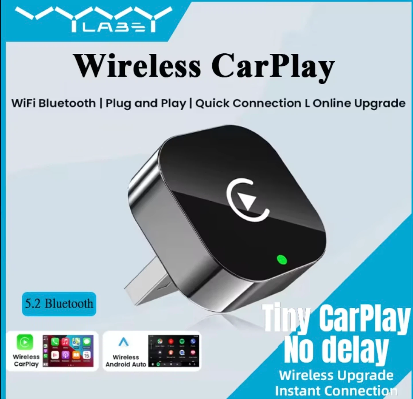 Wireless CarPlay Adapter WiFi Bluetooth 5.2